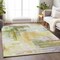 Homeroots 9' X 12' Green Yellow And Purple Abstract Washable Indoor Outdoor Area Rug 602936 - alternate 6