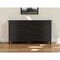 Homeroots 59" Black Six Drawer Double Dresser 544018 - alternate 1