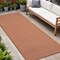 Homeroots 8' Rust Indoor Outdoor Runner Rug 522583 - alternate 1