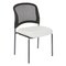 Office Star Products ProGrid Titanium & Black Visitors Chair, Straight Legs, Dillon White 86724R-R101 - alternate 1