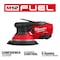 Milwaukee Tool Sander, 12 V DC, Bare Tool 2584-20 - alternate 4