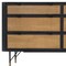 Homeroots 61" Natural and Black Solid Wood Six Drawer Double Dresser 518620 - alternate 7