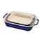 Staub Ceramic 2-pc Rectangular Baking Dish Setand, Dark Blue 1010156 - alternate 1