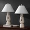 Jonathan Y Henge 28" Organic Minimalist Textured Resin/Metal Stacked LED Table Lamp, Antique White, 2PK JYL9206A-SET2 - alternate 6