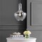 Jonathan Y Watts 13.25" 1-Light Mid-Century Modern Iron/Glass LED Pendant, Chrome/Clear JYL6401A - alternate 12