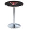 Holland Bar Stool Co 36" Chrome Texas Tech Pub Table, 36" dia. Top L214C3636TXTech - alternate 1