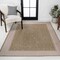 Jonathan Y Hali Coastal Casual Wide Stripe Border Beige/Cream 4 ft. x 6 ft. Indoor/Outdoor Area Rug TSN211A-4 - alternate 4