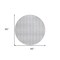 Homeroots 8' Pewter And Silver Round Geometric Washable Indoor Outdoor Area Rug 577087 - alternate 5