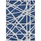 Homeroots 3' X 5' Navy Blue And Ivory Geometric Washable Indoor Outdoor Area Rug 600474 - alternate 3