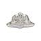 Homeroots 5in Silver Cast Iron Christmas Bell Trinket Tray 634785 - alternate 1