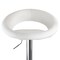 Elama 2 Piece Retro Adjustable Faux Leather Bar Stool in White with Chrome Base ELM-703-WHT - alternate 7