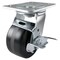 Hyw Products Heavy Duty Caster 4in Phenolic Wheel, Swivel with Brake 40-40S-A1-PH-TB - alternate 1