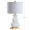 Jonathan Y Vienna 25.5" Ceramic LED Table Lamp, White/Gold JYL3049B - alternate 4