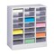 Tennsco Literature Sorter 21 Compartments, 30-5/8"W x 14-1/4"D Light Gray 5075LGY - alternate 1