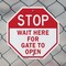 Signmission Stop Wait Here for Gate to Open, 18 inch X 18 inch, Plastic Sign, 2PK OC-P-2PACK-18-299 - alternate 4