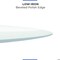 Fab Glass And Mirror 24in Round Ultra Clear Glass Table Top, Beveled Edge, Low Iron Extra Clear Tempered Glass 1/ LI-24RT12THBE - alternate 6