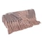 Homeroots 50" X 60" Taupe and Gray Woven Cotton Striped Throw Blanket with Fringe 548937 - alternate 3