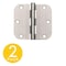 Global Door Controls 3.5 in Leaf W x 3.5 in Leaf H, Satin Nickel CP3535-R-US15-M - alternate 1