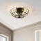 Jonathan Y Theo 15.5" 2-Light Farmhouse Rustic Iron/Glass LED Semi Flush Mount, Oil Rubbed Bronze/Clear JYL9928A - alternate 7
