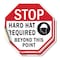 Signmission Stop Hard Hat Required Beyond This, 6 inch X 6 inch, Vinyl Decal, 2PK OC-D-2PACK-6-121 - alternate 1
