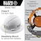 Klein Tools Hard Hat, ABS, Polycarbonate, 4 Point Ratchet with Pivot, Type 1, Class E, White 60400 - alternate 7