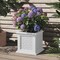 Pure Garden Rattan Style Outdoor Planter Box 14.65-Inch-Square Decorative Flower or Plant Pot 50-LG1467 - alternate 5