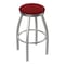 Holland Bar Stool Co 802 Misha Stainless Steel 36in Swivel Bar Stool with Graph Ruby Seat 80236SS016 - alternate 1
