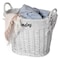 Wickerwise Handwoven Laundry Basket with Liner & Handles - Boho Decorative Storage Hamper for Clothes QI003106.WT - alternate 1