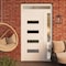 Vdomdoors Front Exterior Prehung Metal-Plastic Door, Manux 8113 White Silk, Side and Top Sidelite Transom, Of MANUX8113EXD-WS-W36+12xH80+14-LH - alternate 3