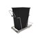 Rev-A-Shelf Steel; Plastic, Chrome, 10.63 in W, 19.25 in H, 22 in D RV-12KD-18C S - alternate 1