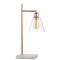 Jonathan Y Lorena 22.25" Modern Glam Metal/Marble LED Table Lamp, Copper JYL1100A - alternate 6