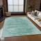 Homeroots 3' X 5' Aqua And Teal Blue Abstract Washable Indoor Outdoor Area Rug 587626 - alternate 4