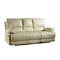Homeroots 89" Beige Faux Leather Sofa With Black Legs 329412 - alternate 1