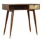 Homeroots 35" Brown Solid Wood Writing Desk 723448 - alternate 1