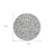 Homeroots 8' Gray And Charcoal Round Abstract Washable Indoor Outdoor Area Rug 602505 - alternate 7