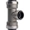 Quickfitting 3/4'' x 3/4'' x 1/2'' Push-to-Connect Stainless Steel Reducing Tee SS844R - alternate 4