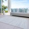 Homeroots 8' X 10' Silver And Ivory Abstract Washable Indoor Outdoor Area Rug 613124 - alternate 7