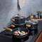 Korkmaz Montana 2 Piece 3.5L Aluminum Nonstick Low Casserole Dish with Lid and Faux Wood Handles A1244 - alternate 2