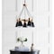 Jonathan Y Apollo 22" 5-Light Metal LED Pendant, Black/Brass Gold JYL6135A - alternate 9