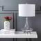 Jonathan Y Cecile 25.5" Glass Teardrop LED Table Lamp, Clear/Chrome, 2PK JYL1081C-SET2 - alternate 7