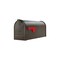 Gibraltar Mailboxes Mailbox Gibraltar es Elite Classic Galvanized Steel Post Mount Venetian Bronze Powder Coated E1100BZAM - alternate 4