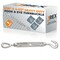 Jrex Safety Galvanized Steel Hook and Eye Turnbuckle - 5/16" x 4-1/2" GTB516-JR-HE-1 - alternate 1
