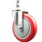 Service Caster 5 Inch 316SS Red Polyurethane Wheel Swivel 1/2 Inch Threaded Stem Caster SCC SCC-SS316TS20S514-PPUB-RED-121315 - alternate 1