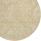 Homeroots 8' Gold And Beige Round Floral Washable Indoor Outdoor Area Rug 594625 - alternate 4