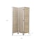 Homeroots 67" Beige Wood Folding Three Panel Screen Room Divider 274669 - alternate 3