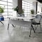 Flash Furniture Davis 60in. x 24in. HD Nesting Table w/Y-Legs, Modesty Panel, 1in. Thick White Tabletop, Gray Frame MT-M6024-Y-LEG-WHTGRY-GG - alternate 7
