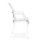 Homeroots Clear Acrylic King Louis Back Dining Arm Chair 520270 - alternate 7