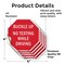 Signmission Buckle Up No Texting While Driving, 4 inch X 4 inch, Vinyl Decal, 5PK OC-D-5PACK-4-29 - alternate 3