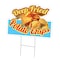 Signmission Deep Fried Potato Chips Die Cut Yard & Stake outdoor plastic window, 1824-Deep Fried Potato Chips C-DC-1824-DS-Deep Fried Potato Chips19 - alternate 1