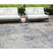 Homeroots 10' X 14' Denim Blue And Sky Blue Abstract Washable Indoor Outdoor Area Rug 587871 - alternate 1